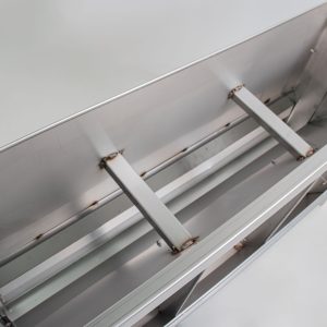 Detalle Tolva spend feed simple para la sección de engorde